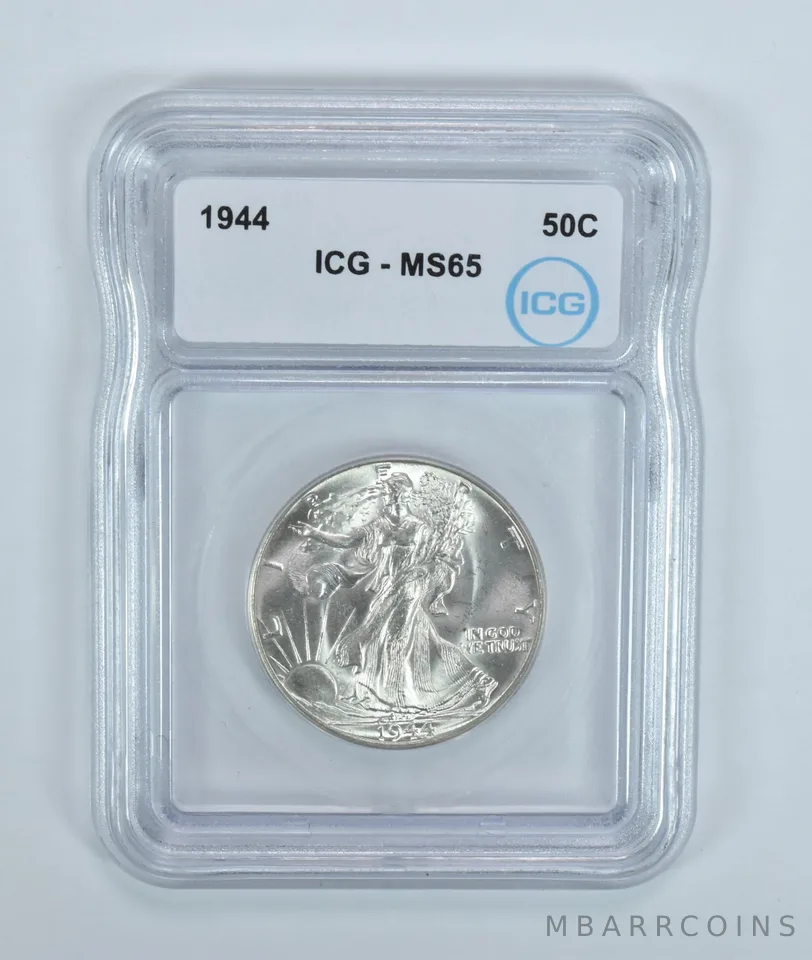 1944 Walking Liberty Half Dollar MS65 ICG