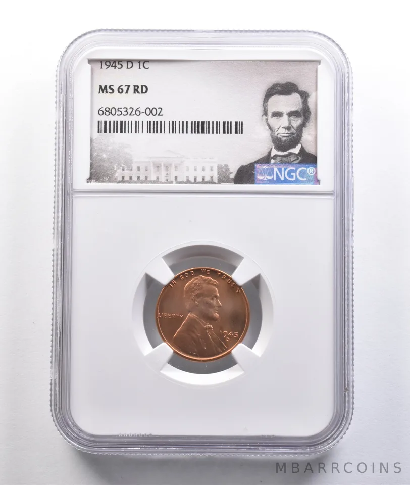 1945-D Lincoln Wheat Cent MS67 RD NGC *6819