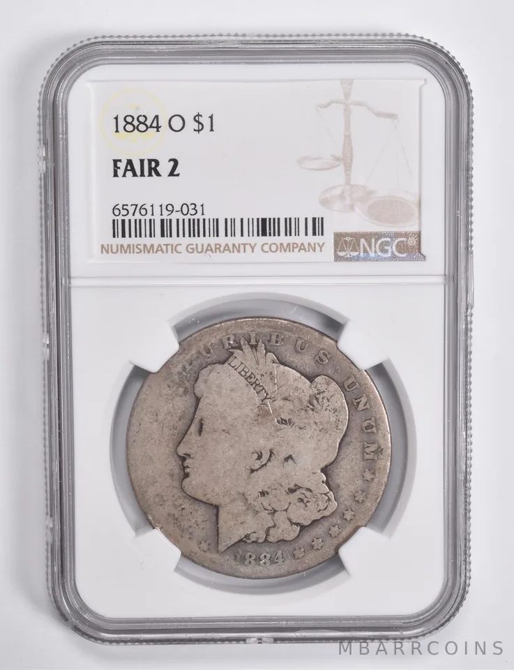 FAIR 2 1884-O Morgan Silver Dollar NGC Lowball Low Ball a4621