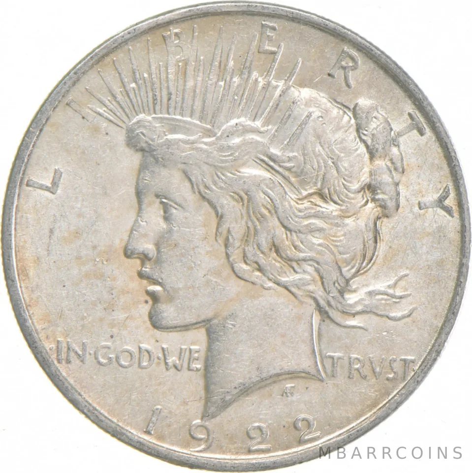1922-D Peace US Silver Dollar - 90% Denver Minted
