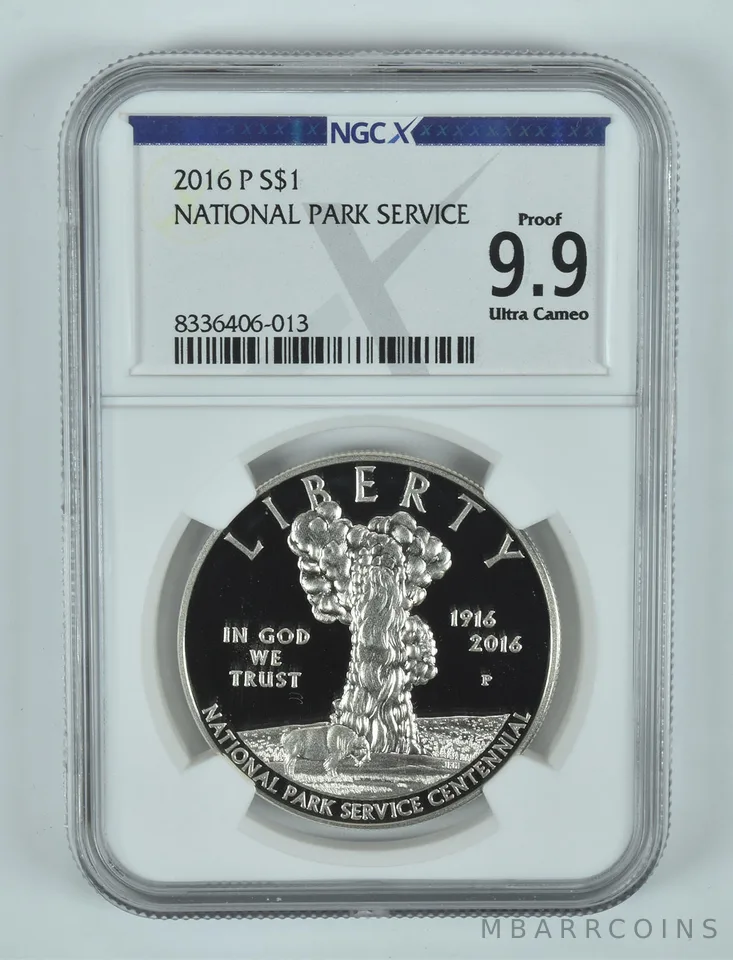 2016-P National Parks Commemorative Silver Dollar Proof 9.9 UCAM NGC X NGCX