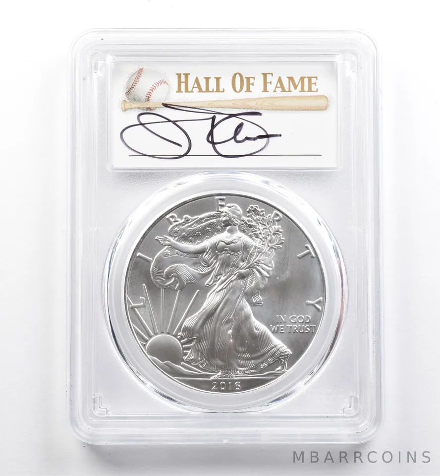 2016 (S) American Silver Eagle Jim Palmer MS70 PCGS *9908