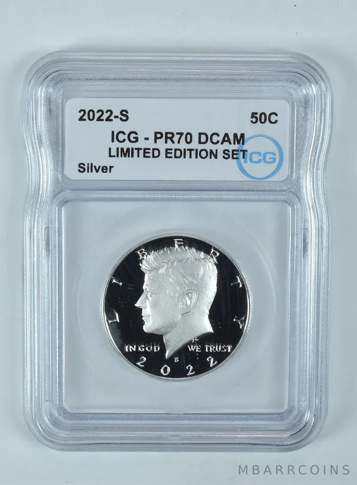 2022-S Kennedy Half Dollar Silver Limited Edition Set PR70 DCAM ICG