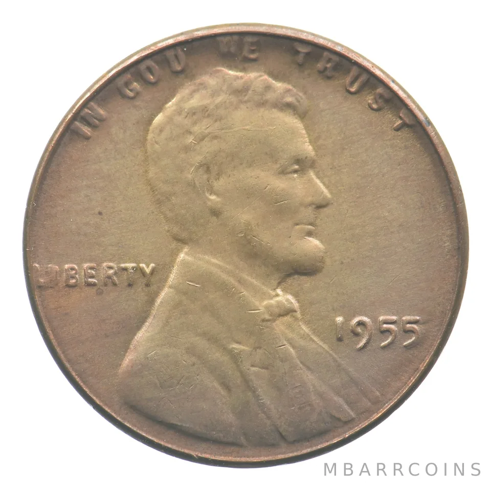 1955 Lincoln Wheat Cent Poor Man's Double Die *6422