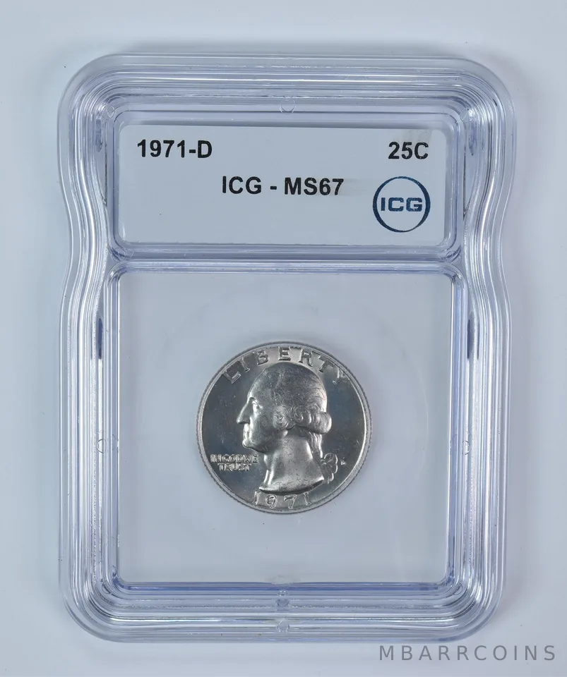 1971-D Washington Quarter MS67 ICG
