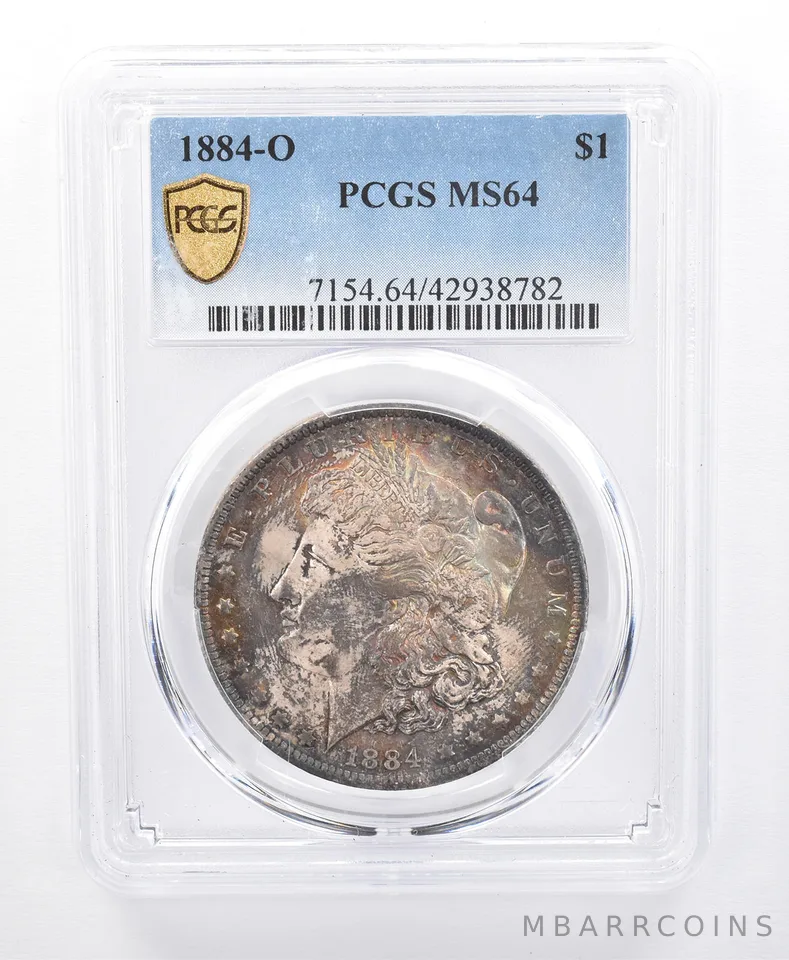 1884-O Morgan Silver Dollar MS64 PCGS Beautiful Tone *8701