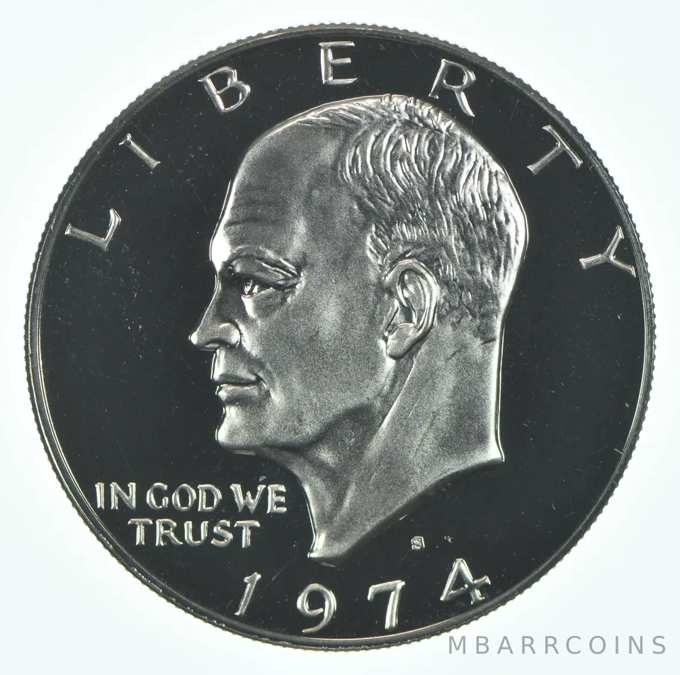 1974-S Eisenhower $1 CLAD Proof