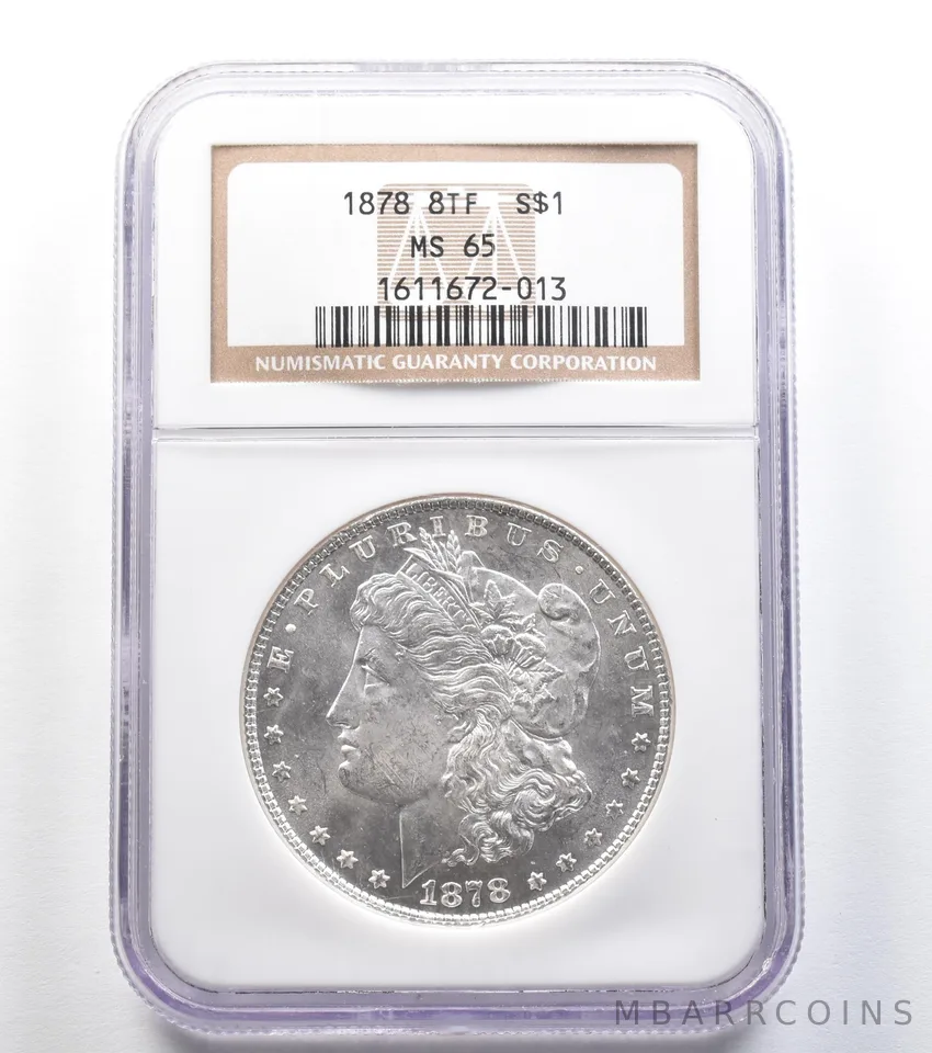 1878 8TF Morgan Silver Dollar MS65 NGC PQ *8039