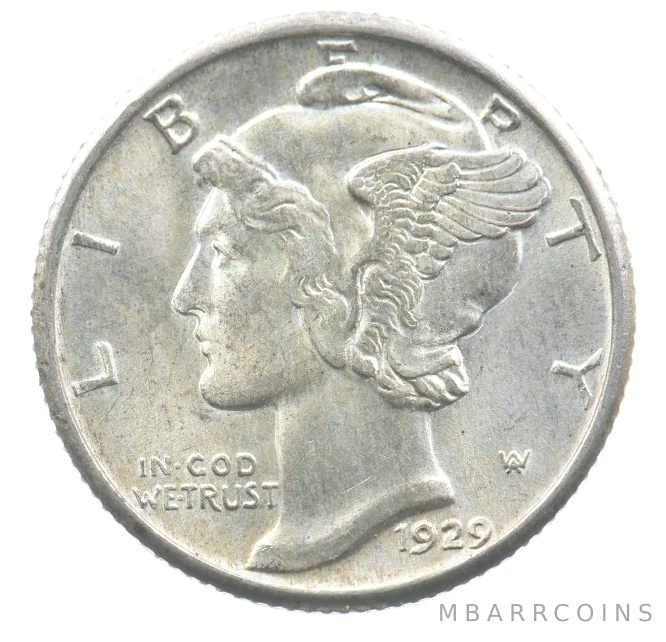 1929 Mercury Dime *6334