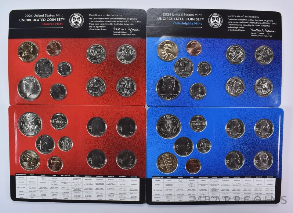 2024 Mint Set with Unc Coins in Original Packaging (20 coins)