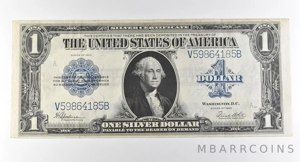 1923 $1 Silver Certificate Large Note Blue Seal *2916