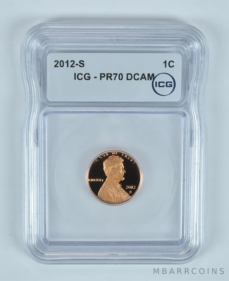 2012-S Lincoln Shield Cent PR70 DCAM ICG