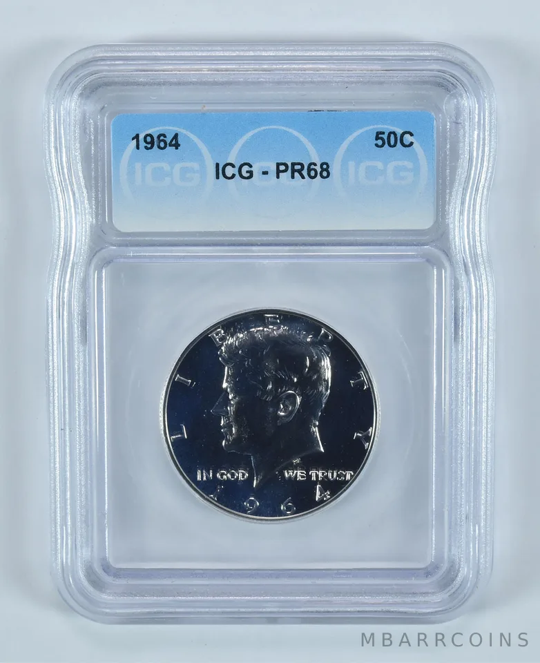 1964 Kennedy Half Dollar PR68 ICG