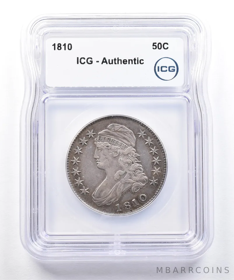 1810 Capped Bust Half Dollar Authentic ICG *1748
