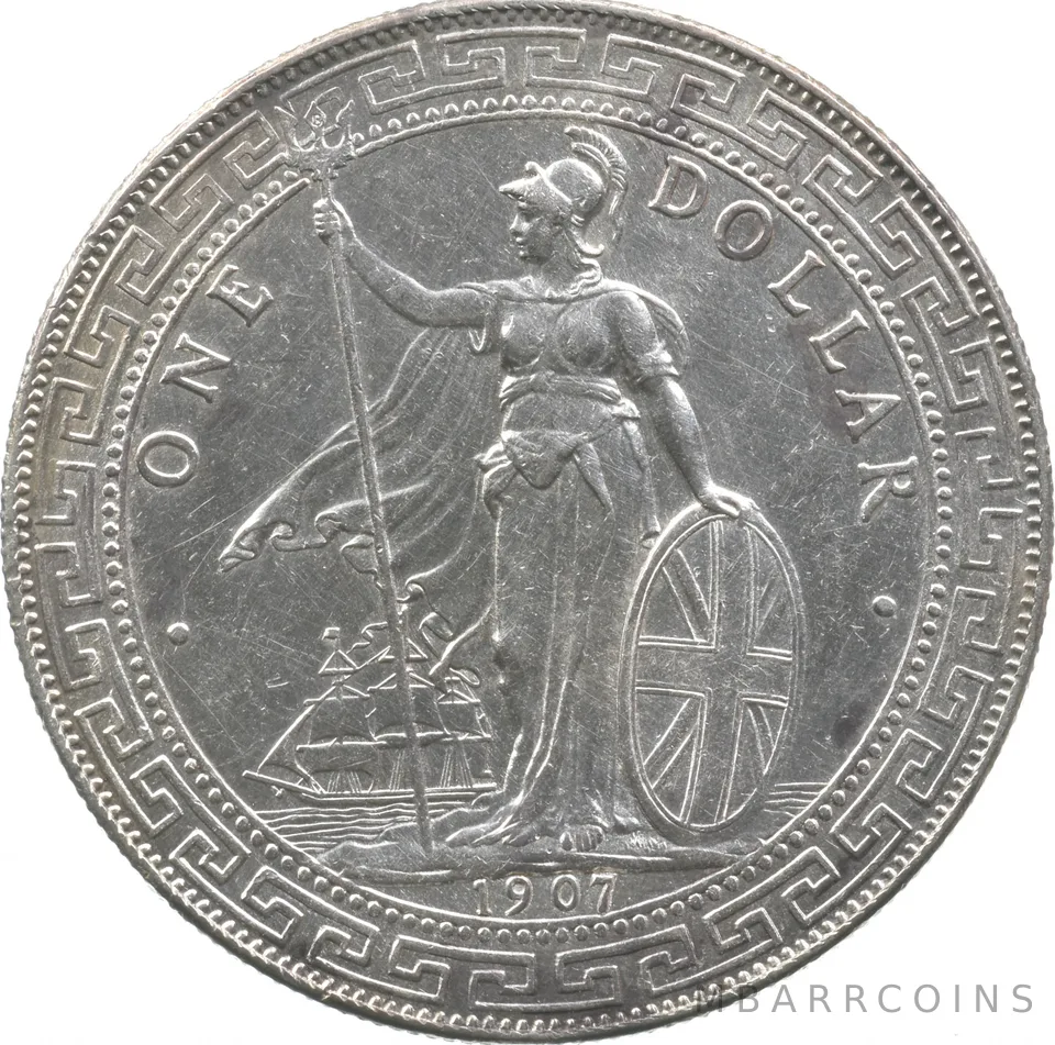 1907 Great Britain Trade Dollar British *9539
