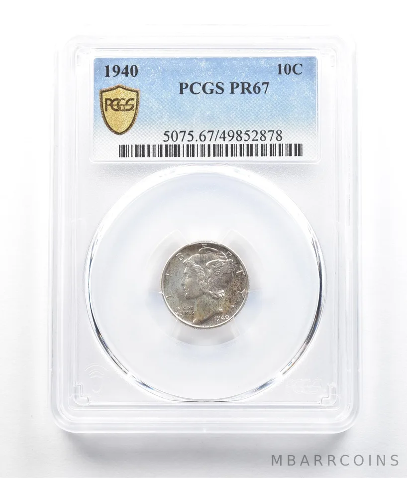 1940 Mercury Dime PR67 PCGS *5235