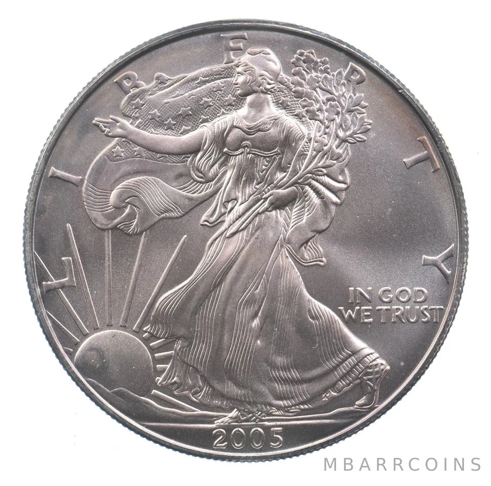 Better Date 2005 American Silver Eagle 1 Troy Oz .999 Fine Silver *611