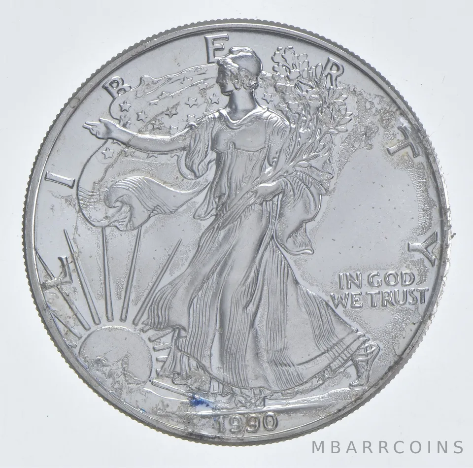 Better Date 1990 American Silver Eagle 1 Troy Oz .999 Fine Silver *065