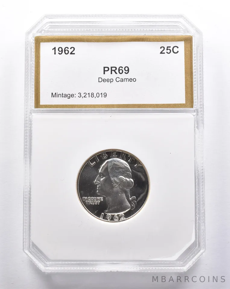 Proof 1962 Washington Quarter *3409