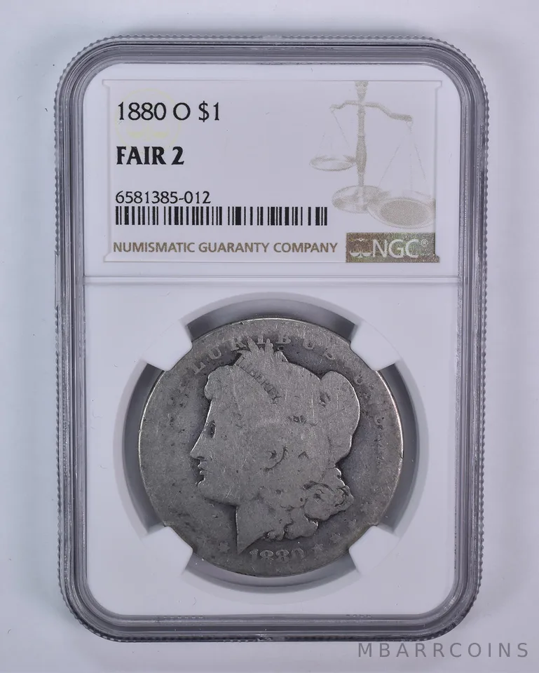 1880-O Morgan Silver Dollar Fair 2 NGC Lowball