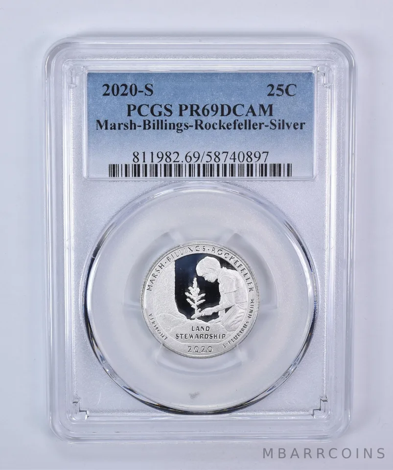 2020-S Washington Quarter ATB Silver Marsh-Billings-Rockefeller PR69 DCAM PCGS