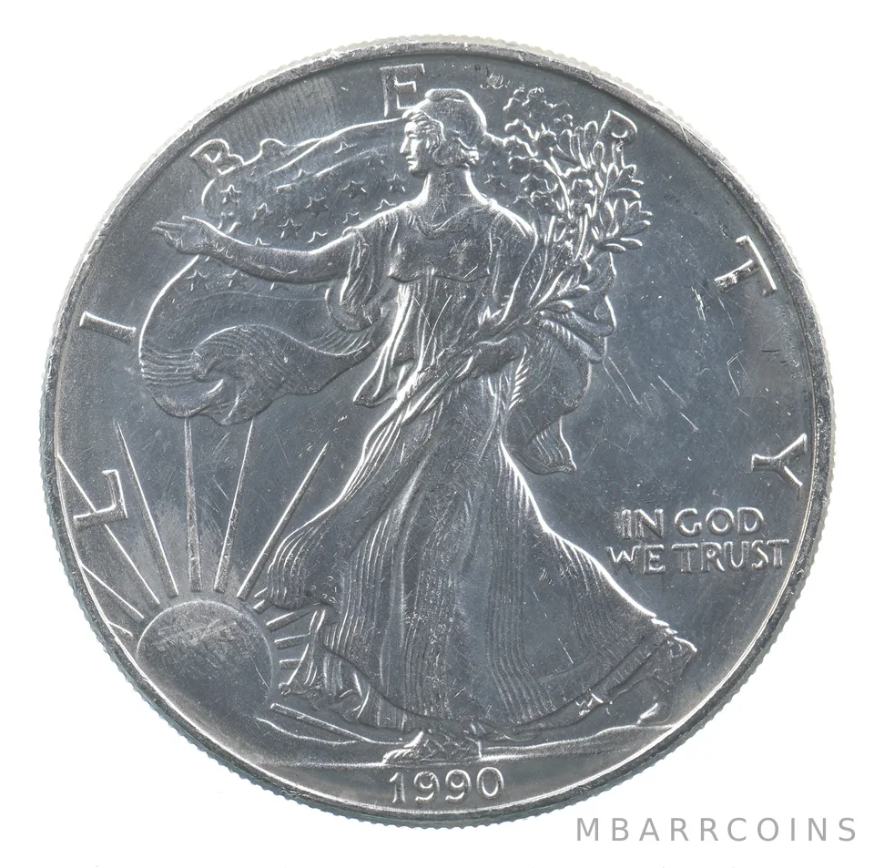 Better Date 1990 American Silver Eagle 1 Troy Oz .999 Fine Silver *898