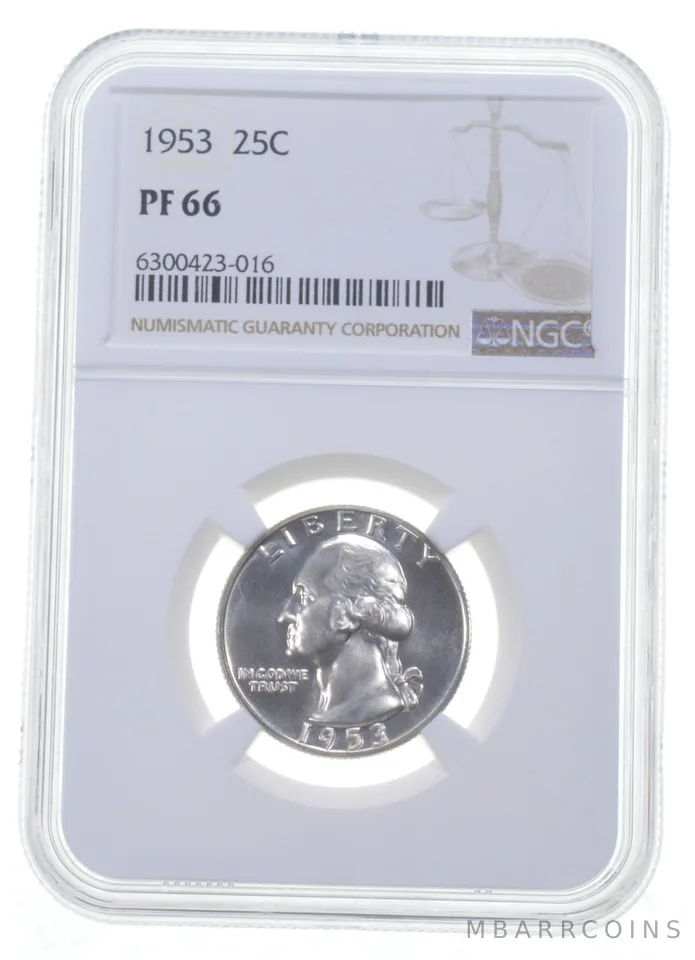 1953 Washington Quarter PF66 NGC PR Proof