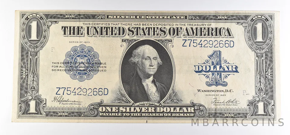 1923 $1 Silver Certificate Large Note Blue Seal FR#237 *0815