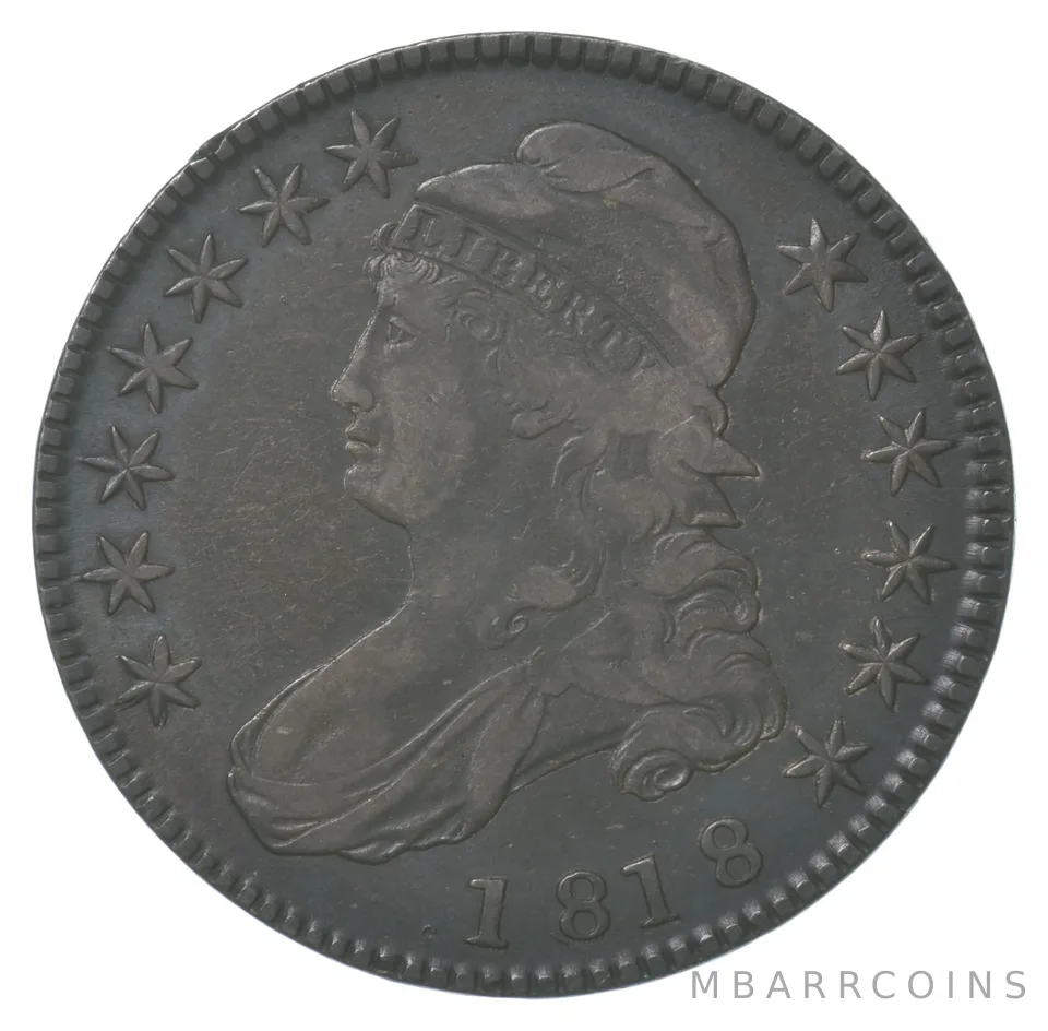 1818 Capped Bust Half Dollar 114a *6412