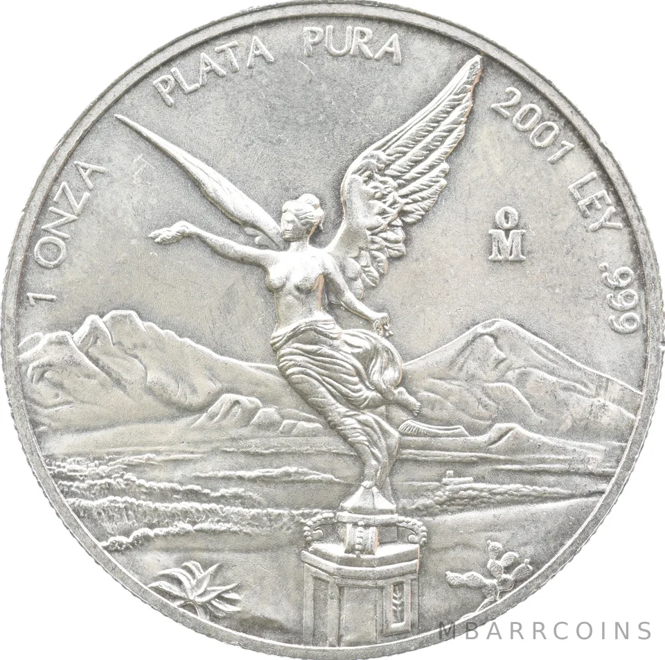 2001 Mo Mexico 1 Onza Silver Libertad *1941