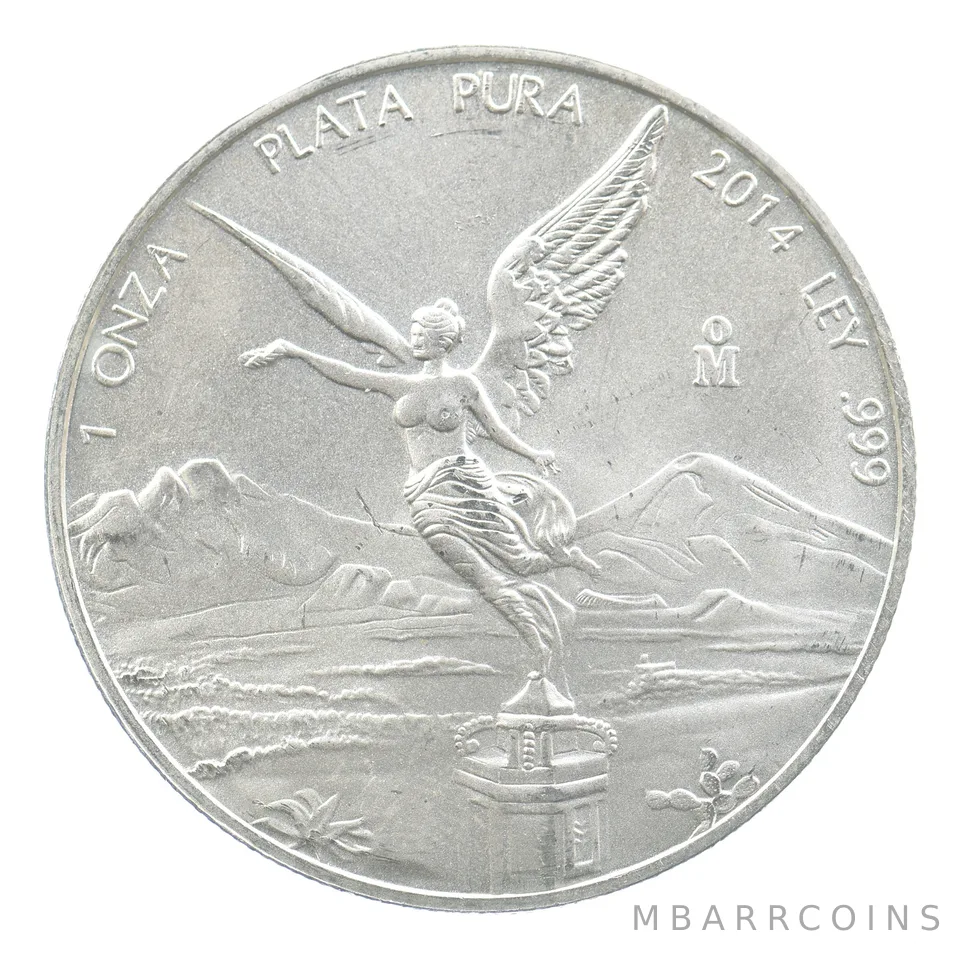 2014 Mo Mexico 1 Onza Silver Libertad *0277