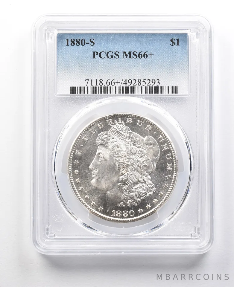 1880-S Morgan Silver Dollar MS66+ PCGS a3129