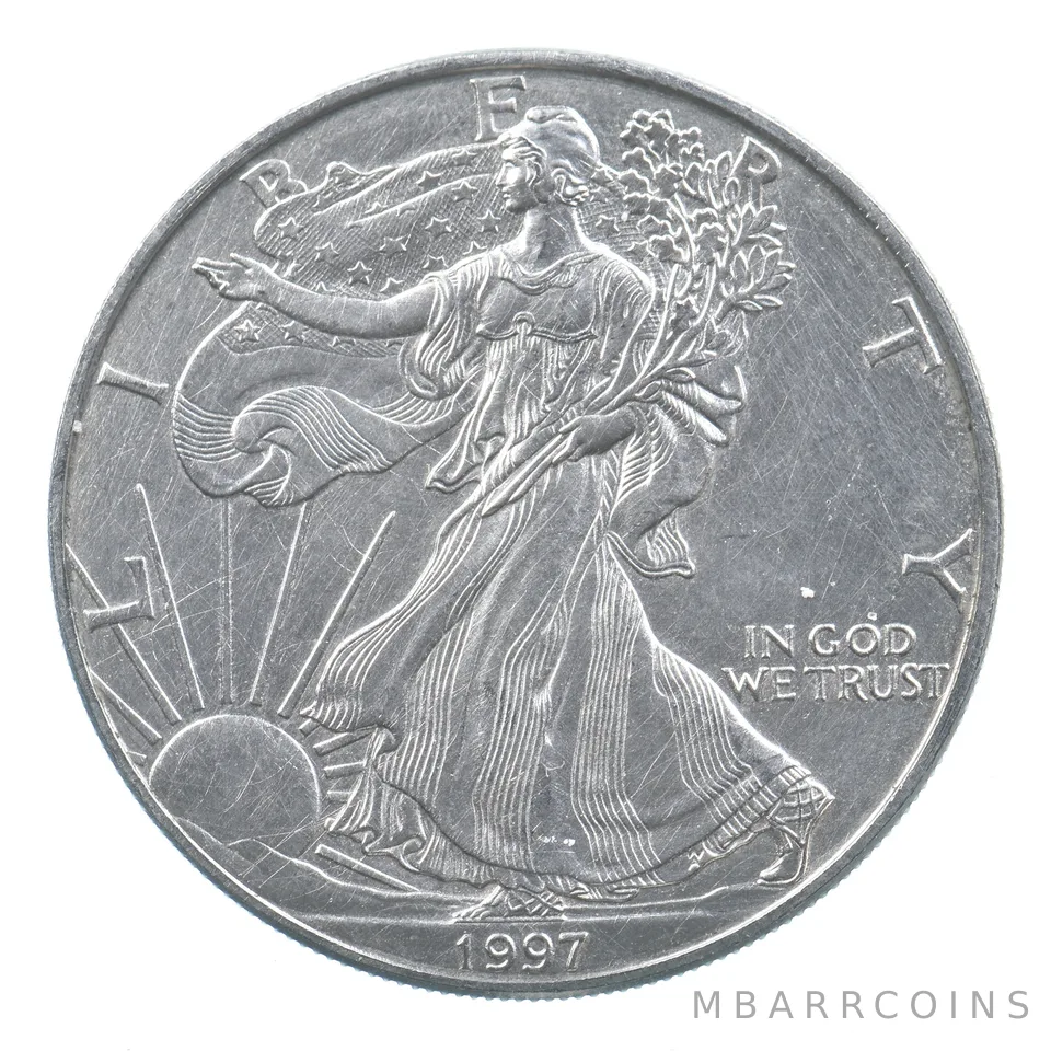 Better Date 1997 American Silver Eagle 1 Troy Oz .999 Fine Silver *859