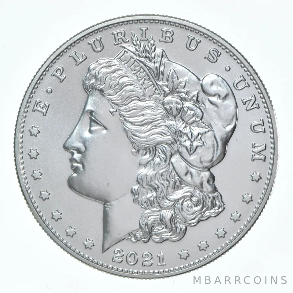 2021-D Morgan Silver Dollar Unc .999 Silver