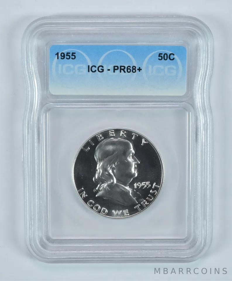 1955 Franklin Half Dollar PR68+ ICG *9151
