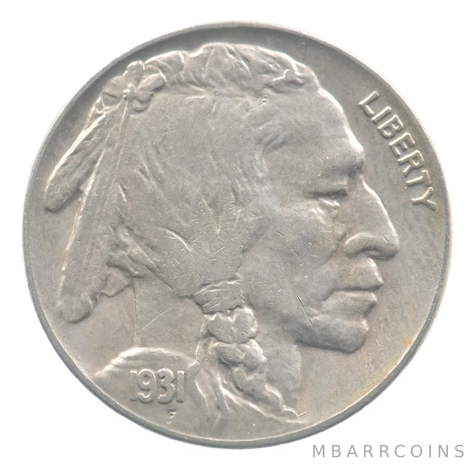1931-S Indian Head Buffalo Nickel *9377