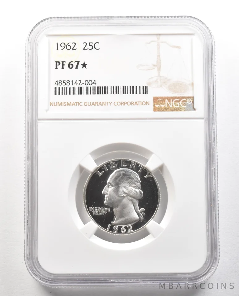 1962 Washington Quarter PF67* STAR NGC a4718