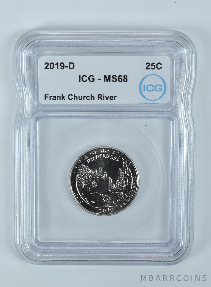 2019-D Washington Quarter ATB Frank Church River MS68 ICG