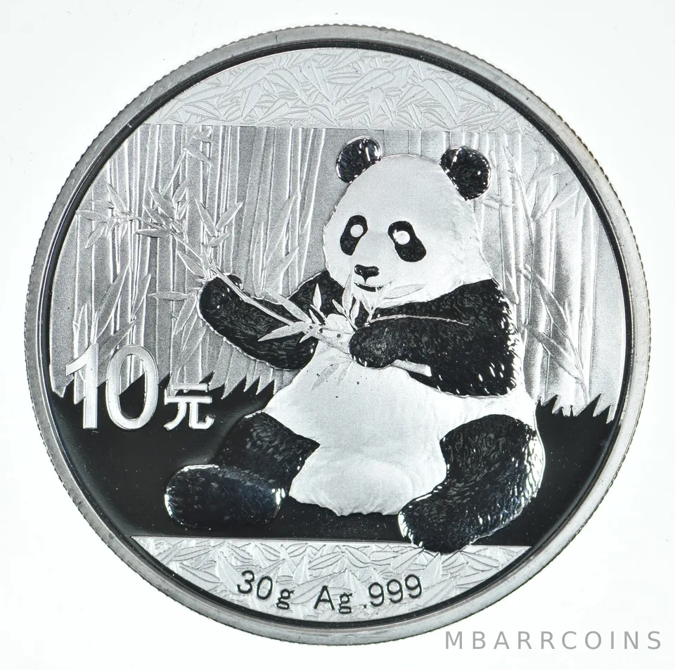 2017 China 10 Yuan Silver Panda 1 Oz Silver