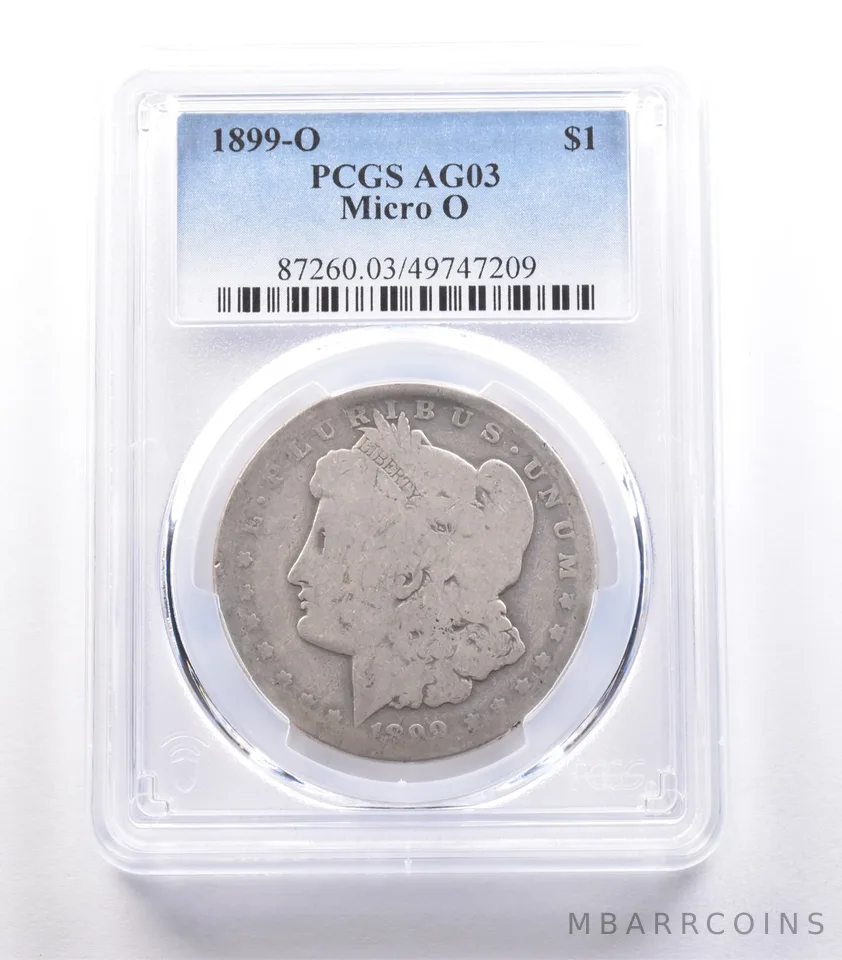 1899-O Morgan Silver Dollar Micro O AG03 PCGS Lowball