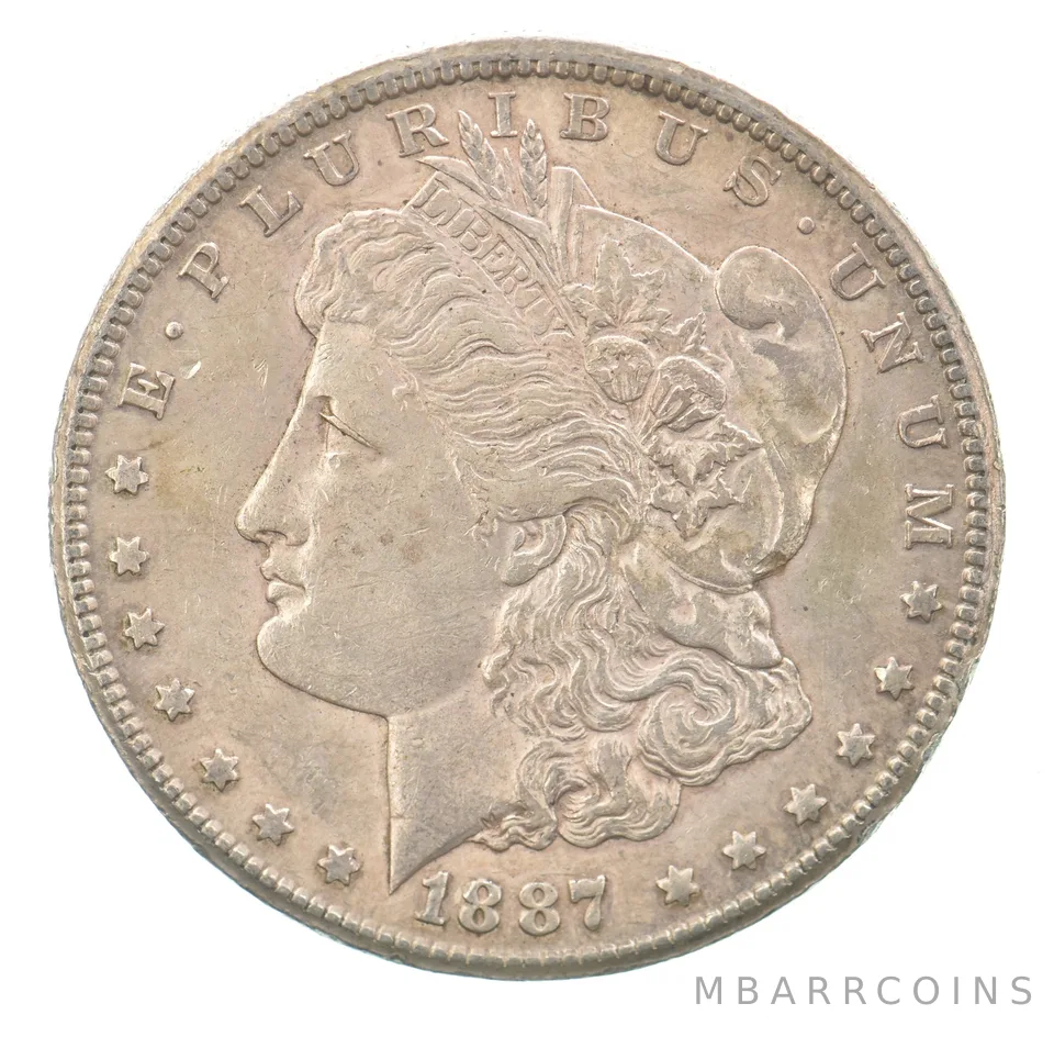 1887-S Morgan Silver Dollar Beautiful Tone a7584