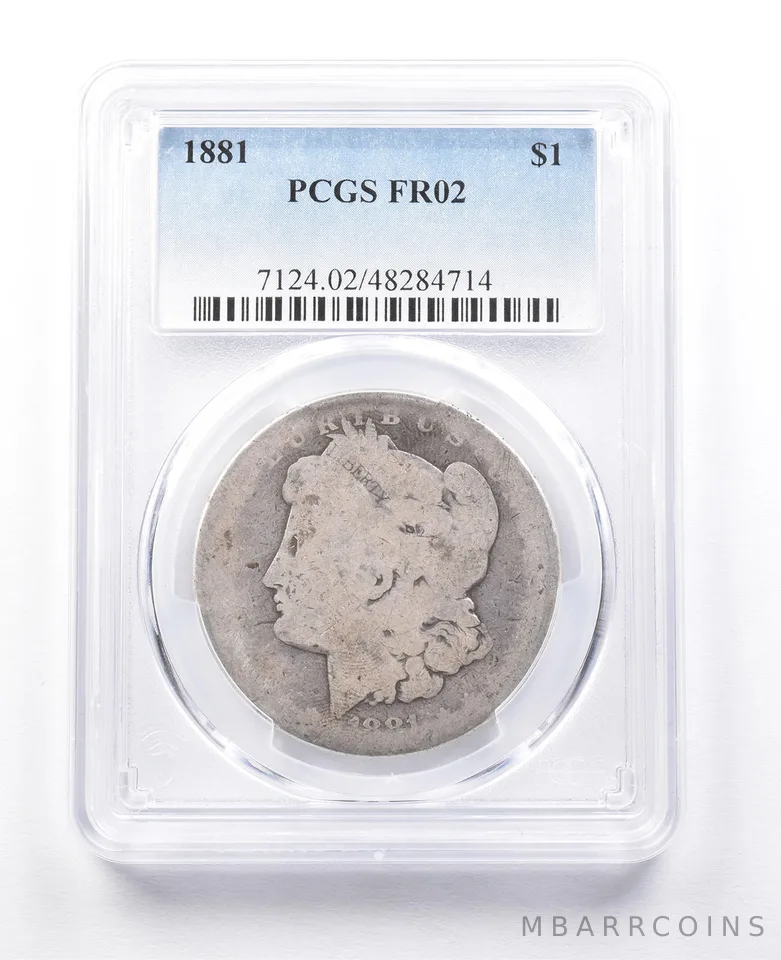 FR02 1881 Morgan Silver Dollar PCGS Low Ball *3810