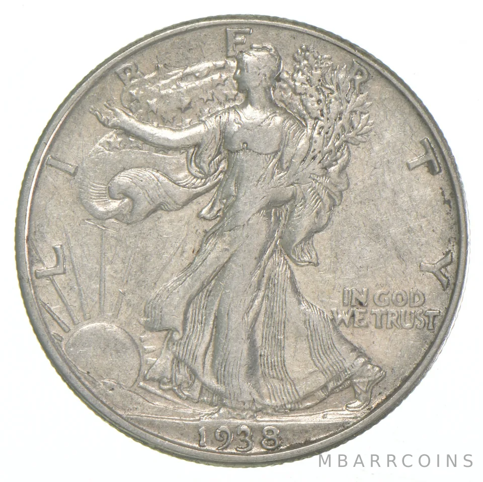 1938-D Walking Liberty Half Dollar a5951