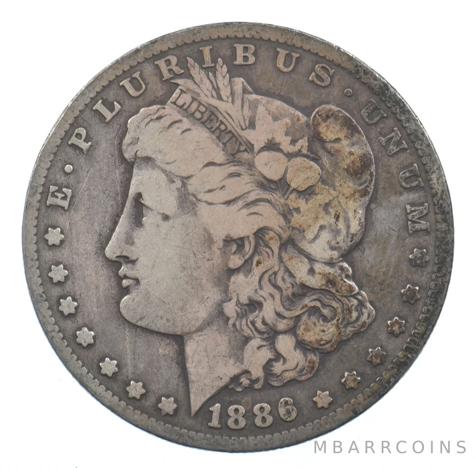 Early - 1886-O Morgan Silver Dollar - 90% US Coin *534