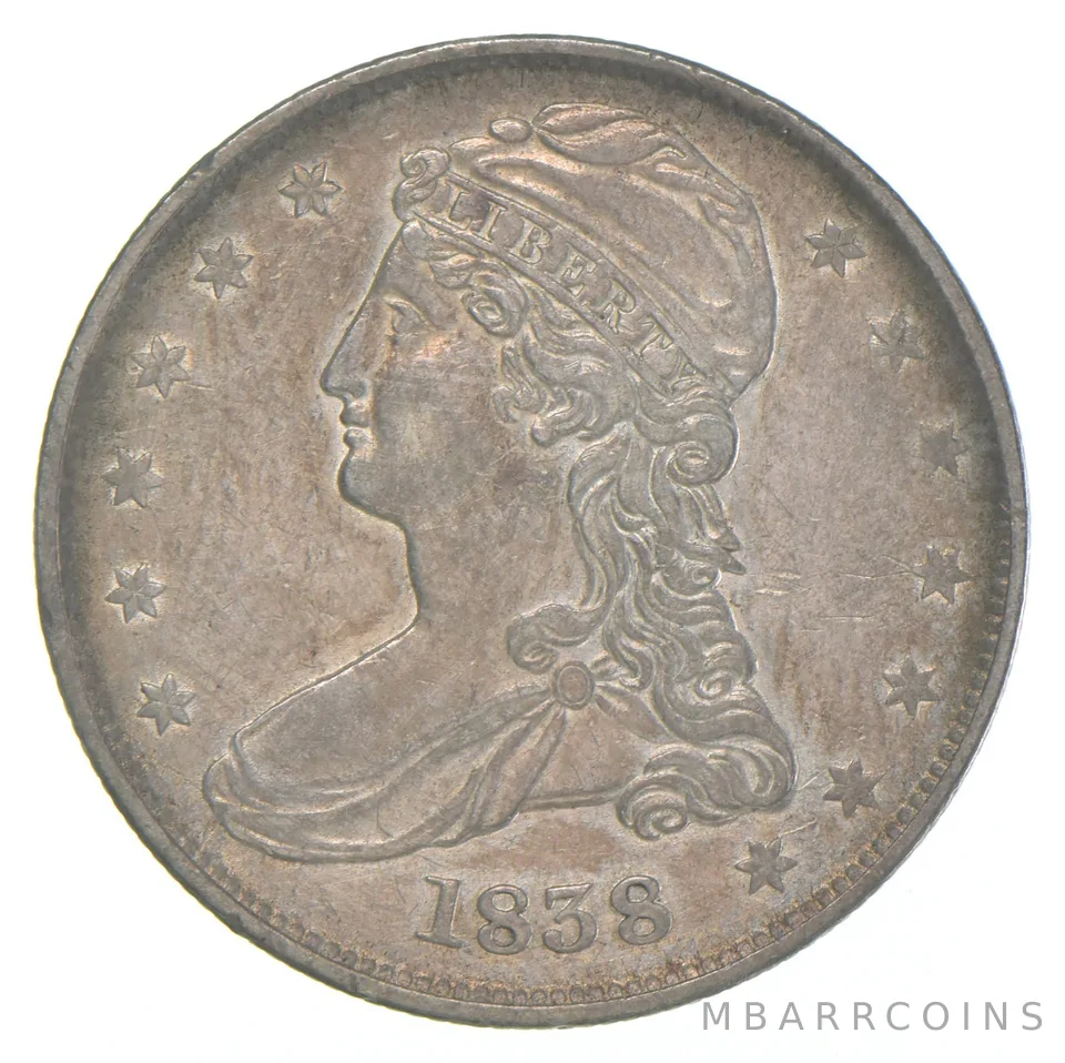 1838 Capped Bust Half Dollar *6062