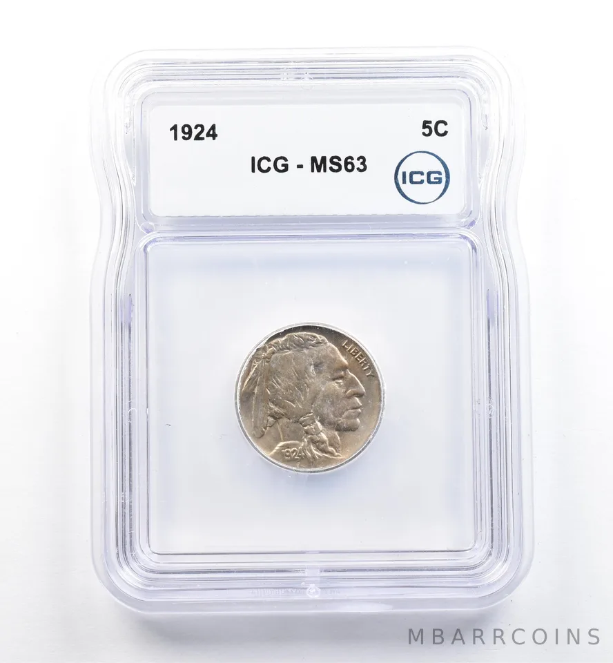 1924 Indian Head Buffalo Nickel MS63 ICG *9949