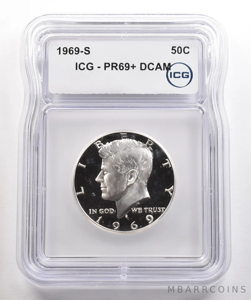 1969-S Kennedy Half Dollar PR69+ DCAM ICG *5369