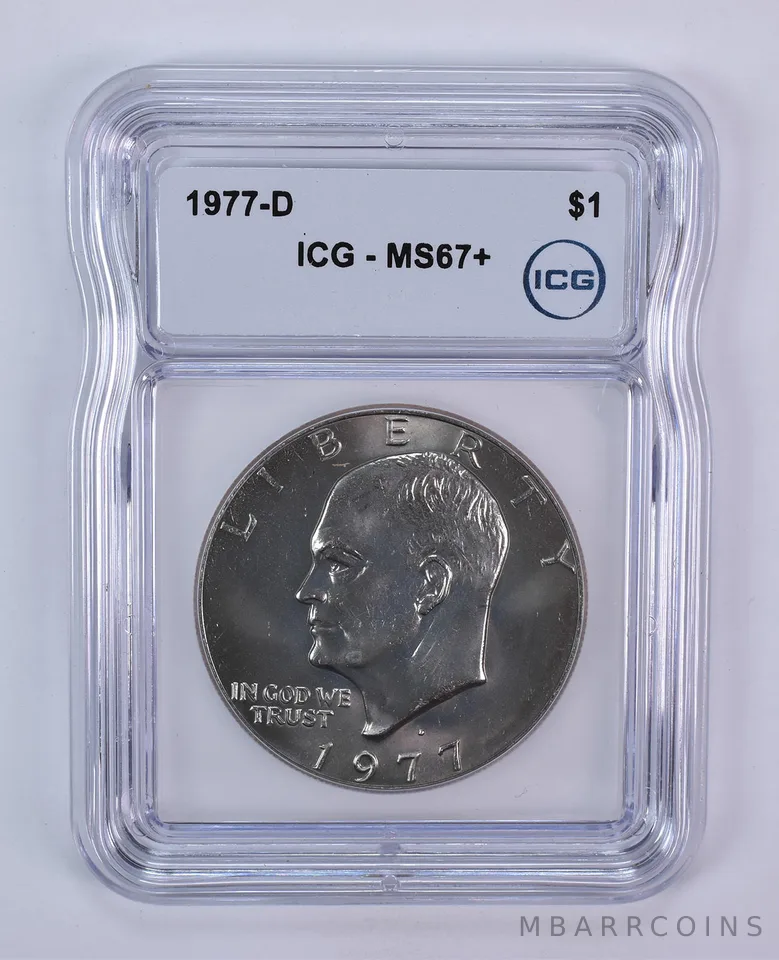 1977-D Eisenhower $1 MS67+ ICG
