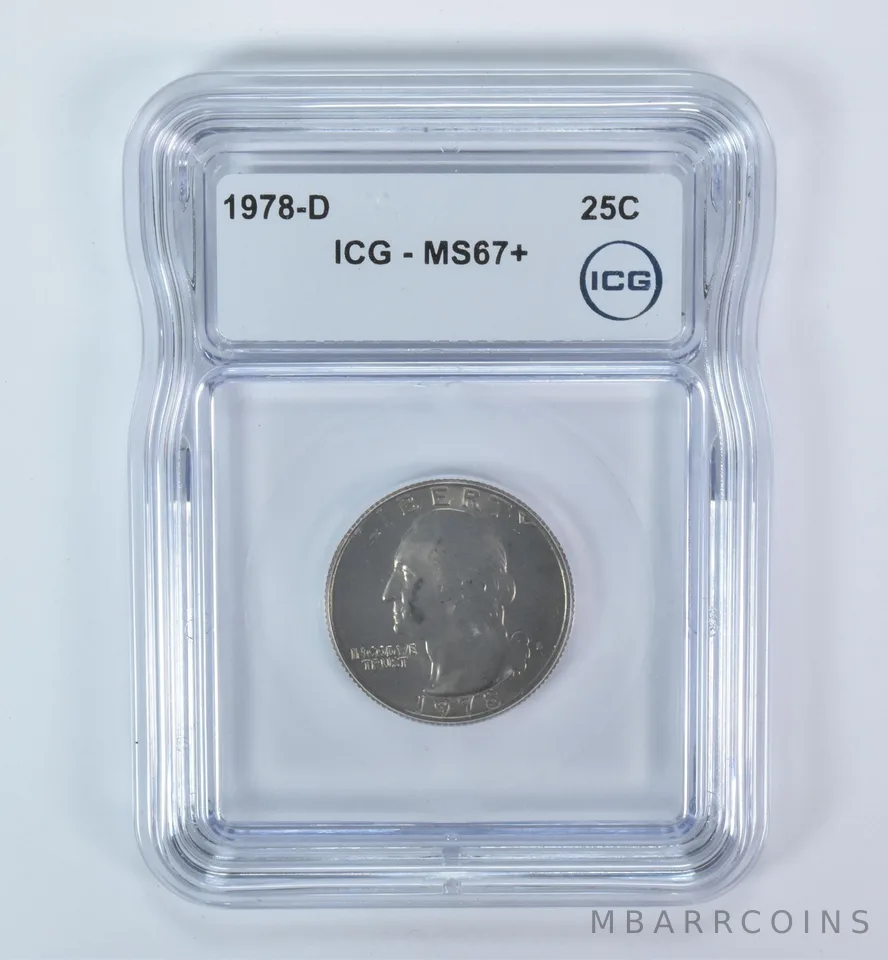 1978-D Washington Quarter MS67+ ICG