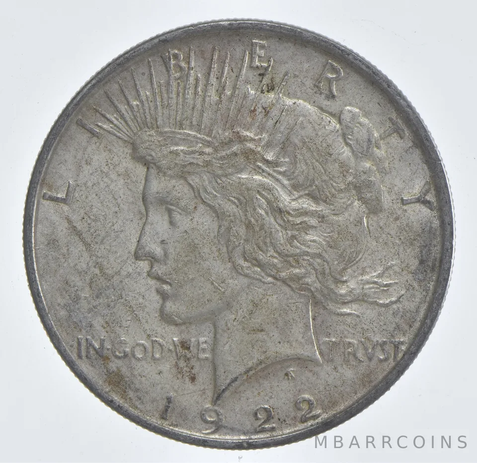 Better - 1922 Peace Silver Dollar - 90% US Coin *701